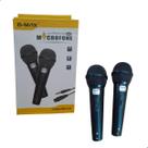 Microfone Duplo com Fio Cabo de 2,5mts B-MAX BM-243 Microfone Duplo com Fio Cabo de 2,5mts B-MAX BM-243