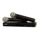 Microfone Duplo de Mão Sem Fio BLX288BR/PGA58 - SHURE