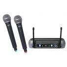 Microfone Duplo De Mão Sem Fio UHF 202 Mxt