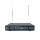 Microfone duplo facial sem fio uhf wireless le-910