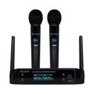 Microfone Duplo sem Fio LS962 Preto 96 Canais Profissional Leson - 2AMLS962P