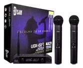 Microfone Duplo Sem Fio Uhf Dylan Udx-02 Multi
