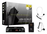 Microfone Dylan Sem Fio Uhf Headset Lapela Udx-03 Multi