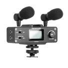 Microfone e Mixer p/Câmeras Digitais DSLR Saramonic CaMixer
