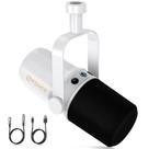 Microfone FDUCE SL40 Dynamic USB/XLR para podcasting branco