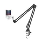 Microfone Force One Hero Arm Pro, Branco, RGB Microfone Force One Hero Arm Pro, Branco, RGB