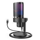 Microfone Gamer Fifine A9 - USB - RGB - Preto