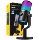 Microfone Gamer Maono DM30, RGB, USB, Condensador, Preto