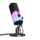 Microfone Gamer MAONO RGB PD100X Preto