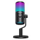 Microfone Gamer Maono RGB USB-C 20kHz Programável Condensador - Preto - DM30RGB