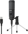 Microfone Gamer Podcast Usb Condensador Maono C/ Tripé