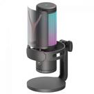 Microfone Gamer Redragon Fenris, RGB, Condensador, Com Shock Mount, Preto