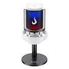 Microfone Gamer Rise Mode Elite 05 RGB, USB-C Condensador, Setup White, Branco - RM-ME-05-W