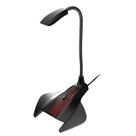 Microfone Gamer Streamer Haste Ajustavel, Conexão P2, Omnidirecional, Preto MI-G10BK C3Tech