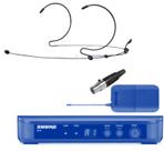 Microfone Headset c/Fio,Bilateral,Omnidirecional,4 mm,Conector 4 pinos,p/ Body Pack Shure BLX/PGX