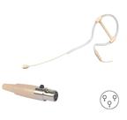 Microfone headset c/ fio p/ body pack,Omni,4 mm,XLR 3 pinos