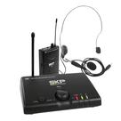Microfone Headset Sem Fio Profissional UHF Mini V SKP