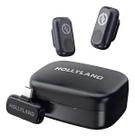 Microfone Hollyland Lark A1 Duo Usbc cor Preto