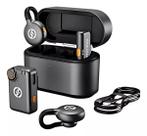 Microfone Hollyland Lark M2s Duo Combo Sem Fio Preto