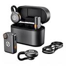 Microfone Hollyland Lark M2s Duo Combo Sem Fio Preto Microfone Hollyland Lark M2s Duo Combo Sem Fio Preto