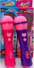 Microfone Infantil Brinquedo Sai a Voz e Musical Cantor Rock