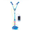 Microfone Infantil Duplo Pedestal com Luzes Azul