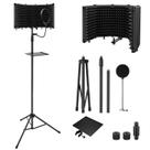 Microfone Isolation Shield Moukey com filtro pop e suporte