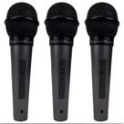 Microfone Kadosh KDS300 Kit com 3 + cabos Chave Liga/Desliga