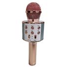 Microfone Karaokê Bluethooth B-Max Rosa Dourado - SP BM-241 Microfone Karaokê Bluethooth B-Max Rosa Dourado - SP BM-241
