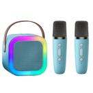 Microfone Karaoke Bluetooth 2 Microfones Sem Fio Portátil Microfone Karaoke Bluetooth 2 Microfones Sem Fio Portátil