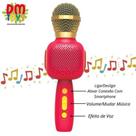 Microfone Karaokê Infantil Recarregável Vermelho DMT6869 - Dm Toys Microfone Karaokê Infantil Recarregável Vermelho DMT6869 - Dm Toys
