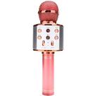 Microfone Karaokê Shopmix WS-858 5W Mono Bluetooth USB SD P2 Rosa Microfone Karaokê Shopmix WS-858 5W Mono Bluetooth USB SD P2 Rosa