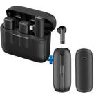 Microfone Lapela Celular Sem Fio Profissional + Fone Ouvido Bluetooth Pro Buds Tamanho:Tipo CCor:Branco