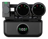 Microfone Lapela Duplo Imã 2x1 Tipo-c Profissional