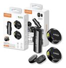 Microfone Lapela Duplo Kaidi Lighting Sem Fio Para iPhone
