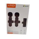 Microfone Lapela Duplo Sem Fio Para Celular Profissional Kaidi KMF6