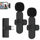 Microfone Lapela Duplo Sem Fio Para Celular Profissional Kaidi KMF6