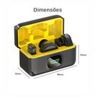 Microfone Lapela J6 Imã Sem Fio Preto Lavalier