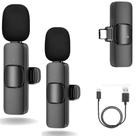 Microfone Lapela Plugplay Duplo Sem Fio Profissional Entrada Tipo C Microfone Lapela Plugplay Duplo Sem Fio Profissional Entrada Tipo C