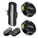 Microfone Lapela Redondo com Imã Sem Fio Para iPhone 8 ao 14 - KMF4-A
