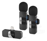 microfone lapela sem fio by-v20 duplo ligthning microfone lapela sem fio by-v20 duplo ligthning