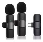 Microfone Lapela Sem Fio Duplo Profissional Android Tipo C