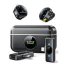 Microfone Lapela Sem Fio Eletromex El-1851 com conector Tipo C e adaptador lightning