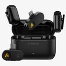 Microfone lapela sem fio tipo c e lightning wave t1 mini preto wm622 maono