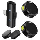 Microfone Lapela Sem Fio USB C Gravação Profissional
