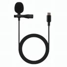 Microfone lapela usb-c 1,5m preto md9