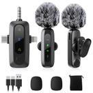 Microfone Lavalier Sem Fio BILIWAL 3 em 1 - Compatível com iPhone e Android