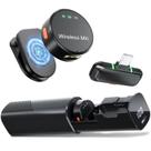 Microfone Lavalier Sem Fio BILIWAL para iPhone 15/16 e Android