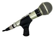 Microfone Le Son Sm 58 Plus Dinâmico C/ Fio Metálico Champanhe