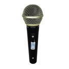 Microfone Leson Sm58 Plus Corpo Metálico Cabo Cannon Xlr Cor Preto